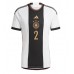 Germany Antonio Rudiger #2 Replica Home Stadium Shirt World Cup 2022 Short Sleeve